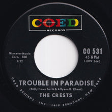 Load image into Gallery viewer, Crests - Trouble In Paradise / Always You (7 inch Record / Used)
