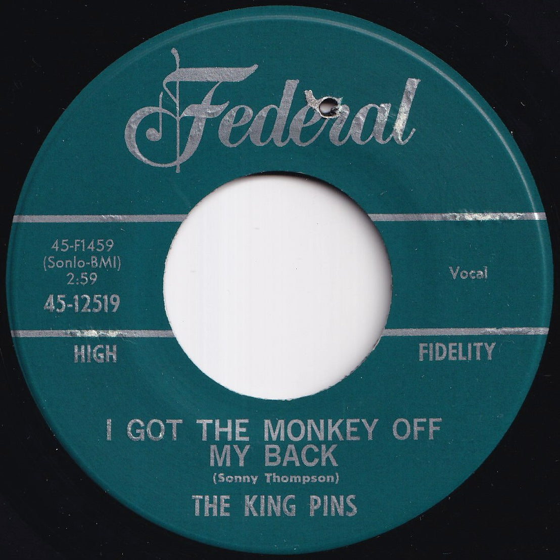 King Pins - I Got The Monkey Off My Back / You're Using Me (7 inch