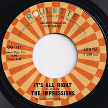 画像をギャラリービューアに読み込む, Impressions - Gypsy Woman / It's All Right (7 inch Record / Used)
