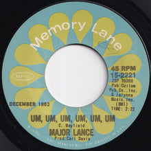 Load image into Gallery viewer, Major Lance - Um, Um, Um, Um, Um, Um / The Monkey Time (7 inch Record / Used)
