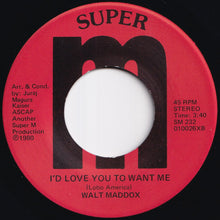 画像をギャラリービューアに読み込む, Walt Maddox - Let's Go To Bed Early And Stay Up All Night / I'd Love You To Want Me (7 inch Record / Used)
