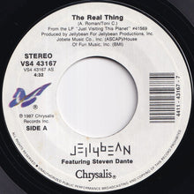 Load image into Gallery viewer, Jellybean Featuring Steven Dante - The Real Thing / Am I Dreaming (Instrumental) (7 inch Record / Used)
