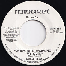Load image into Gallery viewer, Gable Reed - Who's Been Warming My Oven / Who's Been Warming My Oven (7 inch Record / Used)
