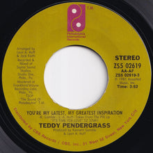 画像をギャラリービューアに読み込む, Teddy Pendergrass - You're My Latest, My Greatest Inspiration / Keep On Lovin' Me (7 inch Record / Used)
