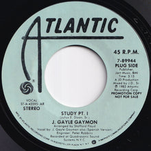 Load image into Gallery viewer, J. Gayle Gaymon - Study Pt. I / Pt. II (7 inch Record / Used)
