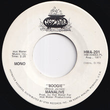 画像をギャラリービューアに読み込む, Manalive - Boogie (Stereo) / (Mono) (7 inch Record / Used)
