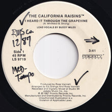 画像をギャラリービューアに読み込む, California Raisins - I Heard It Through The Grapevine / You Can't Hurry Love (7 inch Record / Used)
