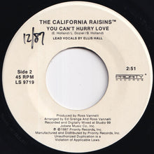 画像をギャラリービューアに読み込む, California Raisins - I Heard It Through The Grapevine / You Can't Hurry Love (7 inch Record / Used)
