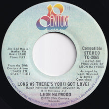 画像をギャラリービューアに読み込む, Leon Haywood - Keep It In The Family / Long As There's You (I Got Love) (7 inch Record / Used)
