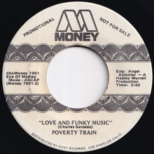 Load image into Gallery viewer, Poverty Train - People's People / Love And Funky Music (7 inch Record / Used)
