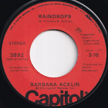 画像をギャラリービューアに読み込む, Barbara Acklin - Raindrops / Here You Come Again (7 inch Record / Used)
