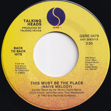 画像をギャラリービューアに読み込む, Talking Heads - Burning Down The House / This Must Be The Place (Naive Melody) (7 inch Record / Used)
