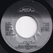 Load image into Gallery viewer, KC - Give It Up / Uptight (7 inch Record / Used)
