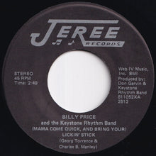 画像をギャラリービューアに読み込む, Billy Price And The Keystone Rhythm Band - (Mama Come Quick, And Bring Your) Lickin' Stick / Eldorado Cafe (7 inch Record / Used)
