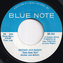 画像をギャラリービューアに読み込む, Brother Jack McDuff - Down Home Style / Theme From Electric Surfboard (7 inch Record / Used)
