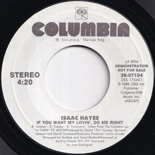 画像をギャラリービューアに読み込む, Isaac Hayes - If You Want My Lovin', Do Me Right / If You Want My Lovin', Do Me Right (7 inch Record / Used)
