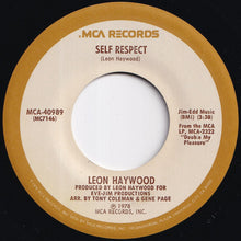 画像をギャラリービューアに読み込む, Leon Haywood - Disco Fever / Self Respect (7 inch Record / Used)

