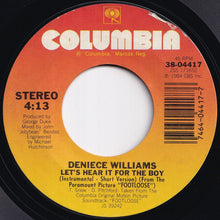 画像をギャラリービューアに読み込む, Deniece Williams - Let's Hear It For The Boy / (Instrumental - Short Version) (7 inch Record / Used)
