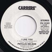 Load image into Gallery viewer, Phyllis Nelson - I Like You / I Like You (7 inch Record / Used)
