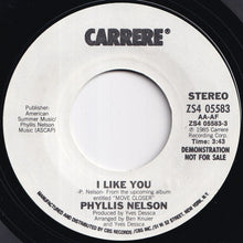 Load image into Gallery viewer, Phyllis Nelson - I Like You / I Like You (7 inch Record / Used)
