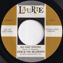 画像をギャラリービューアに読み込む, Dion &amp; The Belmonts - The Wanderer / No One Knows (7 inch Record / Used)
