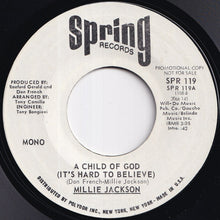 画像をギャラリービューアに読み込む, Millie Jackson - A Child Of God (It's Hard To Believe) (Stereo) / (Mono) (7 inch Record / Used)
