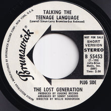 画像をギャラリービューアに読み込む, Lost Generation - Talking The Teenage Language (Short) / (Long) (7 inch Record / Used)

