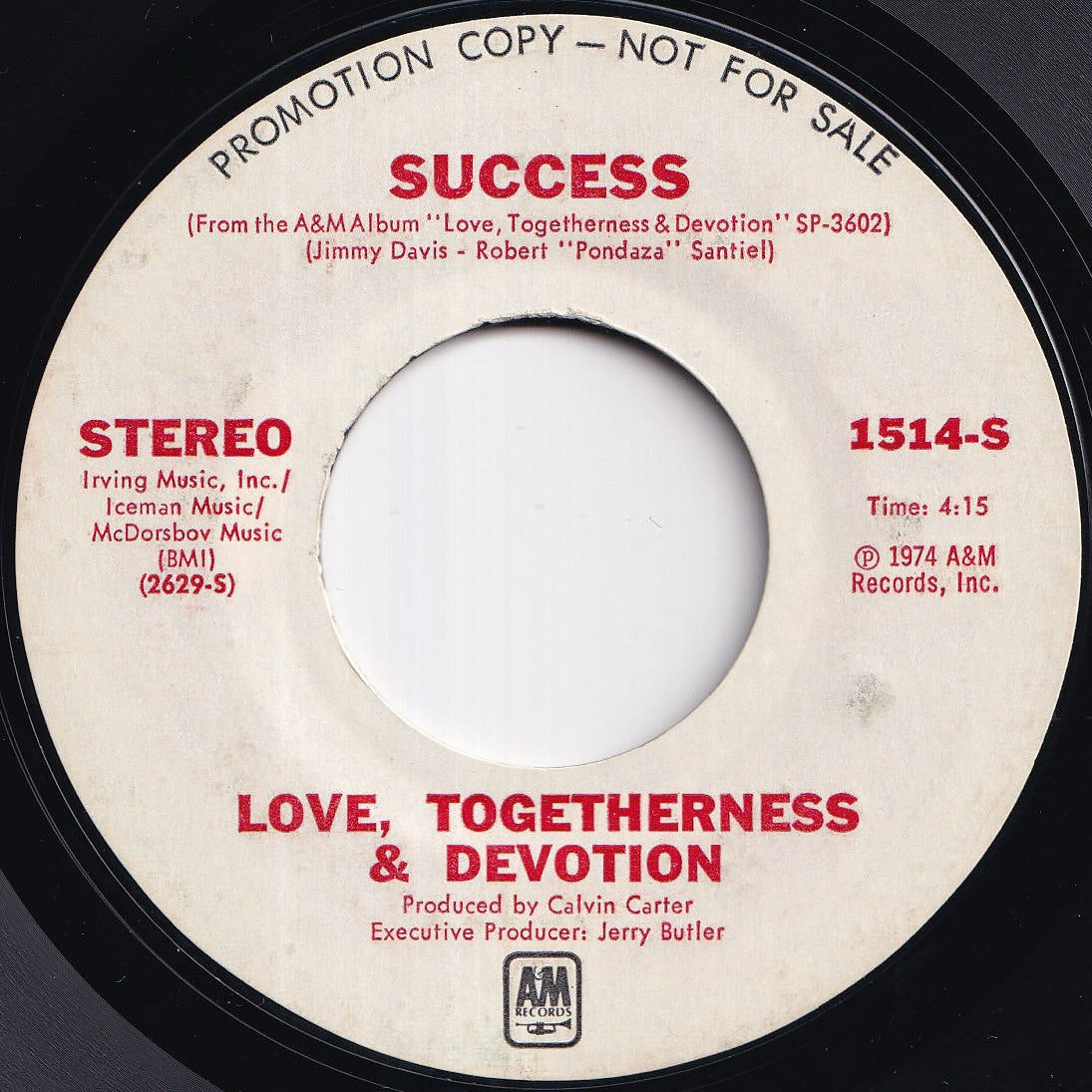 Love, Togetherness & Devotion - Success / (Edited Version) (7 inch