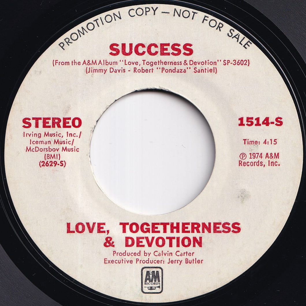 Love, Togetherness & Devotion - Success / (Edited Version) (7 inch