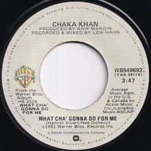 画像をギャラリービューアに読み込む, Chaka Khan - What Cha' Gonna Do For Me / Lover's Touch (7 inch Record / Used)

