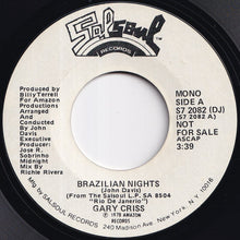 画像をギャラリービューアに読み込む, Gary Criss - Brazilian Nights (Stereo) / (Mono) (7 inch Record / Used)
