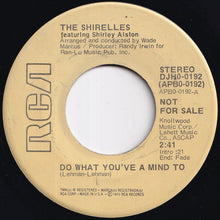 画像をギャラリービューアに読み込む, Shirelles - Do What You've A Mind To (Stereo) / (Mono) (7 inch Record / Used)

