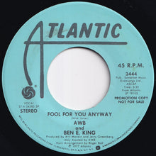 画像をギャラリービューアに読み込む, AWB And Ben E. King - Fool For You Anyway / Fool For You Anyway (7 inch Record / Used)

