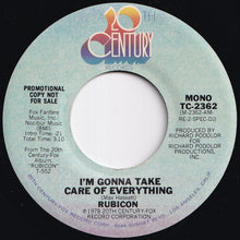 画像をギャラリービューアに読み込む, Rubicon - I'm Gonna Take Care Of Everything (Stereo) / (Mono) (7 inch Record / Used)
