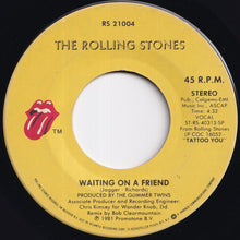 画像をギャラリービューアに読み込む, Rolling Stones - Waiting On A Friend / Little T &amp; A (7 inch Record / Used)
