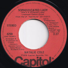 画像をギャラリービューアに読み込む, Natalie Cole - Sophisticated Lady (She's A Different Lady) / Good Morning Heartache (7 inch Record / Used)
