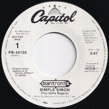 画像をギャラリービューアに読み込む, Mantronix - Simple Simon (You Gotta Regard) / Simple Simon (You Gotta Regard) (7 inch Record / Used)
