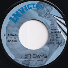 画像をギャラリービューアに読み込む, Chairmen Of The Board - Give Me Just A Little More Time / Since The Days Of Pigtails (And Fairy Tales) (7 inch Record / Used)
