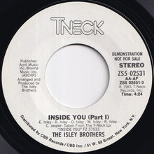 画像をギャラリービューアに読み込む, Isley Brothers - Inside You (Part I) / (Part II) (7 inch Record / Used)
