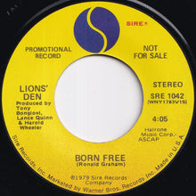 画像をギャラリービューアに読み込む, Lion's Den - Born Free (Stereo) / (Mono) (7 inch Record / Used)

