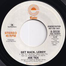 画像をギャラリービューアに読み込む, Joe Tex - Get Back Leroy (Stereo) / (Mono) (7 inch Record / Used)
