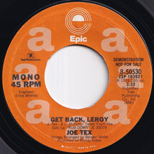 画像をギャラリービューアに読み込む, Joe Tex - Get Back Leroy (Stereo) / (Mono) (7 inch Record / Used)
