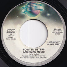 画像をギャラリービューアに読み込む, Pointer Sisters - American Music / I'm So Excited (7 inch Record / Used)
