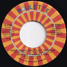 画像をギャラリービューアに読み込む, Ecstasy, Passion &amp; Pain - Good Things Don't Last Forever / Born To Lose You (7 inch Record / Used)
