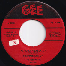 画像をギャラリービューアに読み込む, Frankie Lymon, Teenagers - Who Can Explain? / I Promise To Remember (7 inch Record / Used)
