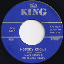 Load image into Gallery viewer, James Brown &amp; The Famous Flames - Bring It Up / Nobody Knows (7 inch Record / Used)
