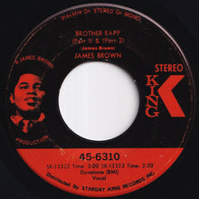 画像をギャラリービューアに読み込む, James Brown - Brother Rapp (Part 1) &amp; (Part 2) / Bewildered (7 inch Record / Used)
