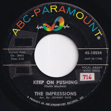 画像をギャラリービューアに読み込む, Impressions - Keep On Pushing / I Love You (Yeah) (7 inch Record / Used)
