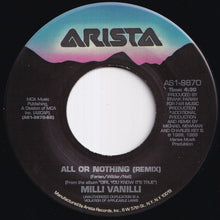 画像をギャラリービューアに読み込む, Milli Vanilli - Girl I'm Gonna Miss You / All Or Nothing (Remix) (7 inch Record / Used)
