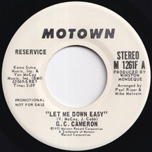 Load image into Gallery viewer, G.C. Cameron - Let Me Down Easy (Stereo) / (Mono) (7 inch Record / Used)
